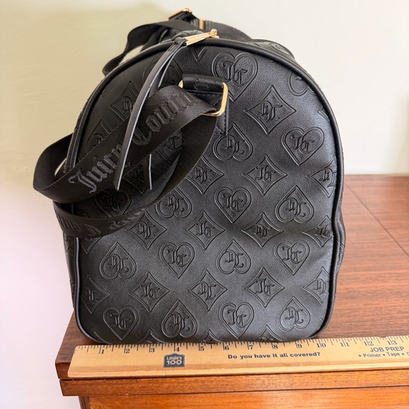 Juicy Couture Weekender duffel bag w/ embossed logo, card holder & organizer - Picture 12 of 16